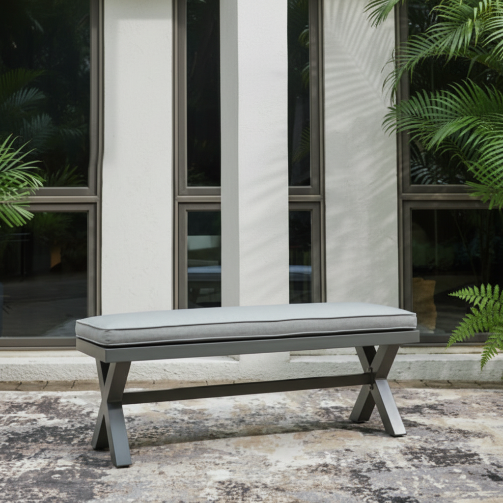Elite Park Outdoor Bench with Cushion